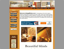 Tablet Screenshot of budgetblinds.co.uk